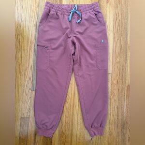 FIGS Zamora‎ Pants Womens Large Mauve Jogger Medical Scrub